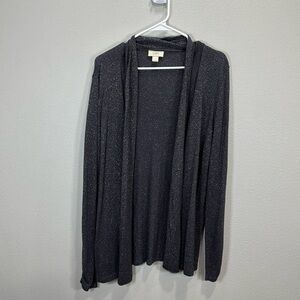 Loft Outlet‎ shimmery dark gray cardigan